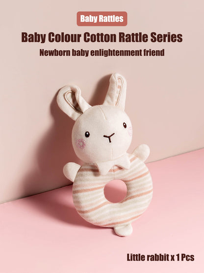 1PCS 0-6 months Baby Hand Shaker Newborn Comfort Toy Baby 0-1 Year Old Toy Baby Stick and Round Rattle