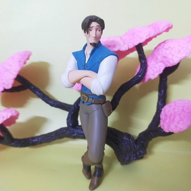 Disney Princesa Enrolados Rapunzel Flynn Rider Bonecos De Ação Anime Bonecos De Brinquedo Presentes Para Crianças Sem Base Não Consegue Ficar Em Pé
