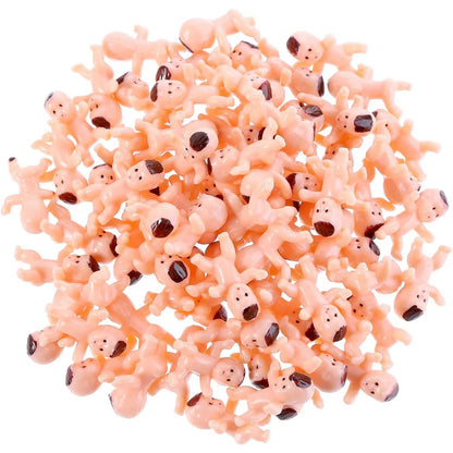 150/100/60/30Pcs Mini Plastic Babies Doll for Baby Shower Ice Cube Game Mini Baby Gender Reveal Baby shower Party Favors Decor