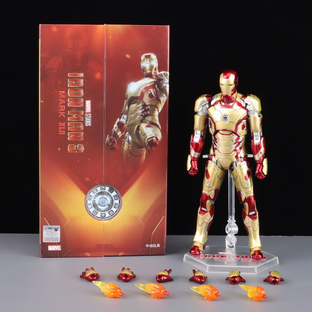 ZD Toys Homem de Ferro Série Articulado MK1 MK2 MK3 MK4 MK5 MK6 MK7 MK42 MK43 MK50 Boneco de Ação do Filme 7 Polegadas Bonecas Mark