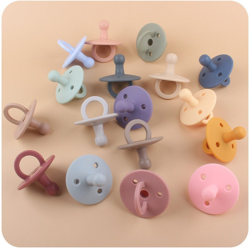 Baby Silicone Pacifier Soft BPA Free Soother Infant Dummy Nipple Newborn Baby Teether Toy Teething Nursing Pacifier Chain Pendan