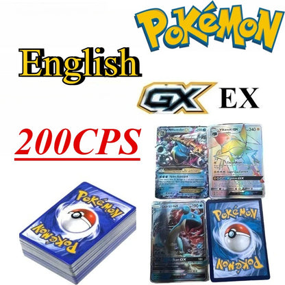 Cartas de Jogo Pokémon em Inglês/Alemão/Espanhol/Coreano/Francês Pikachu Mew Coleção de Cartas Colecionáveis PTCG Brinquedos de Presente Cartas de Jogo de Mesa