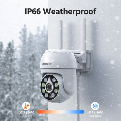 ANNKE 5MP Wireless Home Camera System 2PCS Cam Kit Security System Cameras PIR Human Detection 4CH Dual wifi Homebase