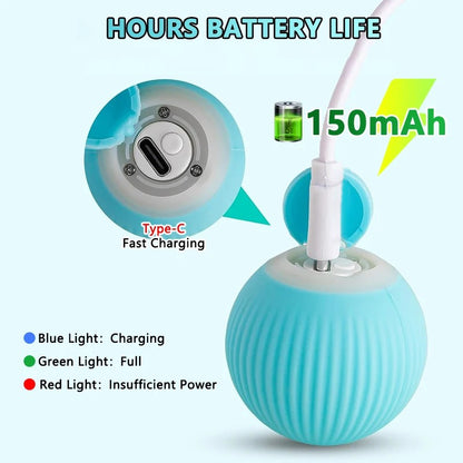 Bola Interativa Inteligente para Gatos, Brinquedo Automático para Gatos, Bola Mágica Rolante, Brinquedo Eletrônico Interativo para Gatos, Acessórios para Jogos de Gatos