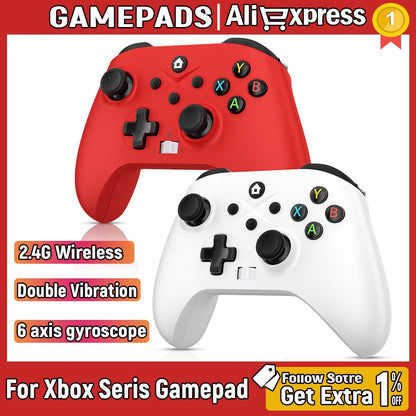 2.4G Wireless Gamepad For Xbox One ,Xbox Seris S ,X Control Xbox With Dual Vibra/Six Axis Multi Game Xbox Controller