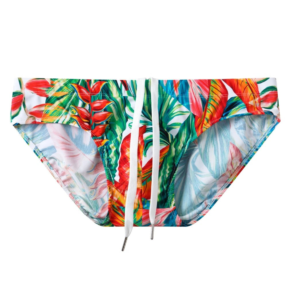 Sexy Man's Brand Swimming Push-up Pad Swim Trunks Low Waist Swimming Men Briefs Swimwear Boxers Patchwork Color Hot Sell Summer
