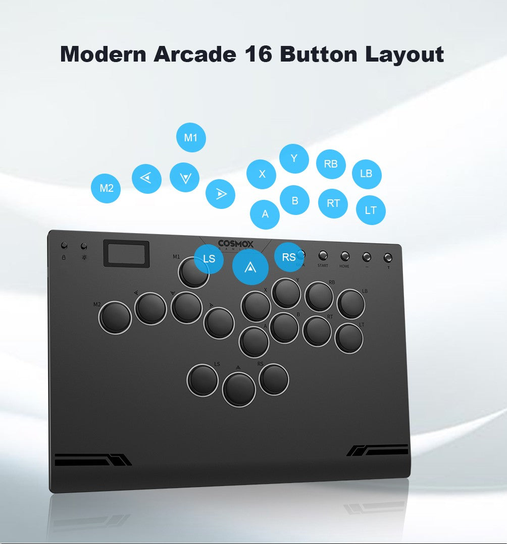 Haute42-COSMOX M Ultra Mgen 2 Controle Leverless Para Ps4 Ps5 Steam Switch PC Hitbox Joystick Arcade Teclado de Jogo de Luta