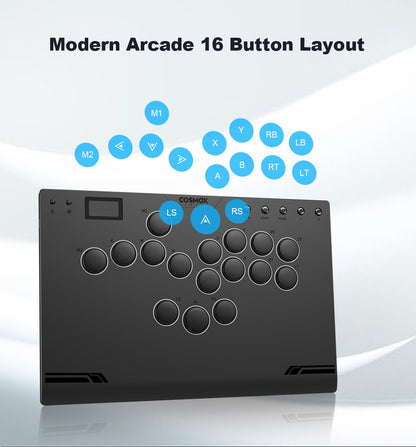 Haute42-COSMOX M Ultra Mgen 2 Controle Leverless Para Ps4 Ps5 Steam Switch PC Hitbox Joystick Arcade Teclado de Jogo de Luta
