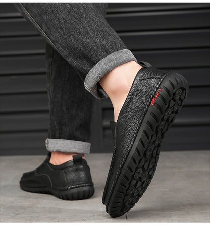 High Quality Leather Men Casual Shoes Breathable Mens Loafers Italian Luxury Brand Formal Mens Dress Shoes Slip-on Driving Shoes