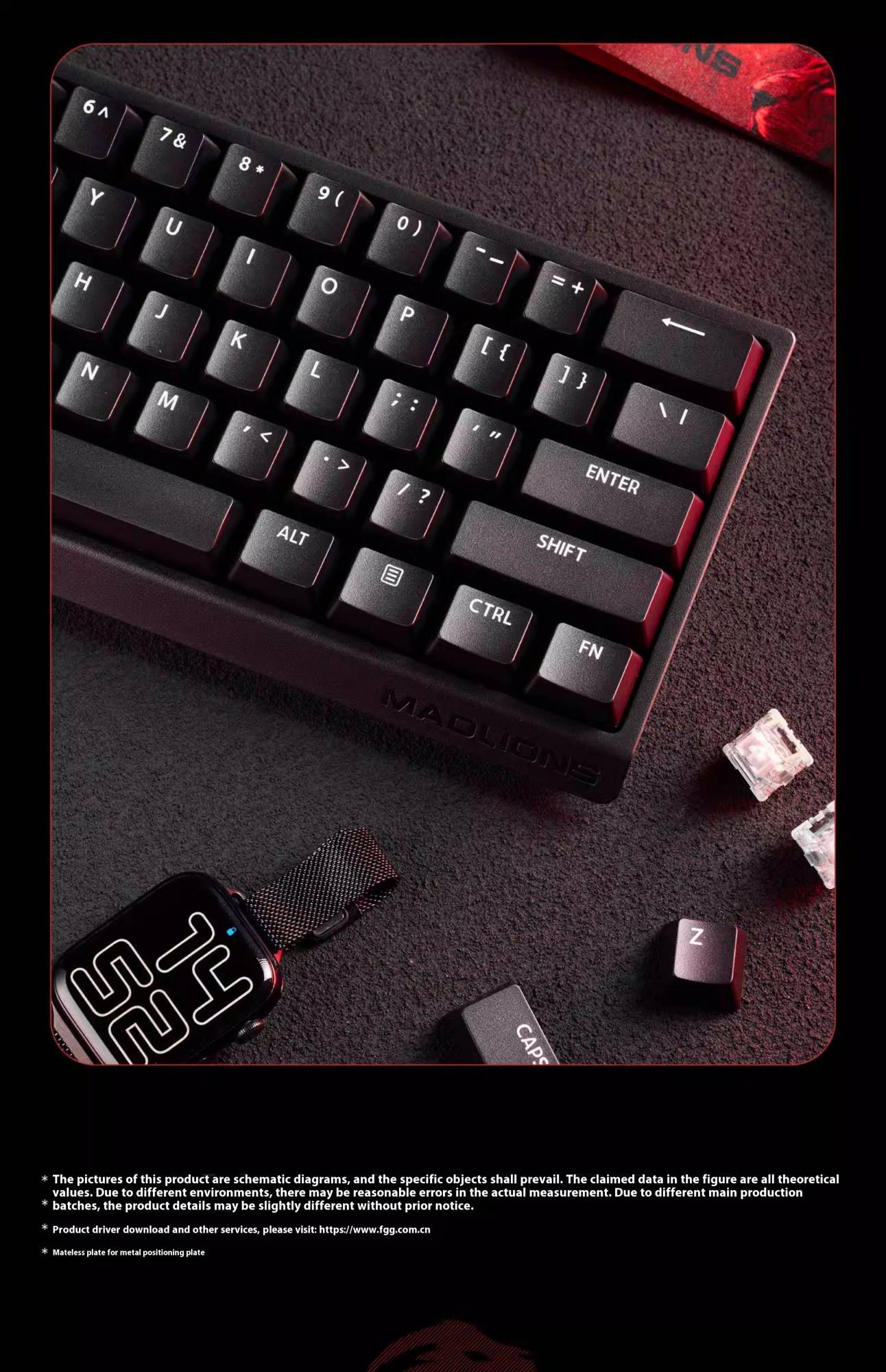 Hot Sale MADLIONS MAD60HE Magnetic Switch Keyboard Mechanical Keyboard 8000Hz 0.01mmRT Wired Custom Valorant Gaming Keyboard
