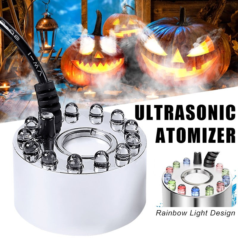 Máquina de Névoa Fonte de Água Nebulizadora de Luz Mini LED Abóbora para Decoração de Festas de Halloween Natal Páscoa Festival 2023