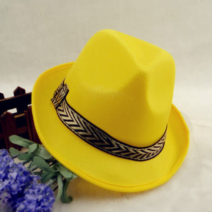 Summer short brim Fast Dry jazz hat for Children Men Women with Striped Band outdoor Beach Parent-child Cap UV protection hat