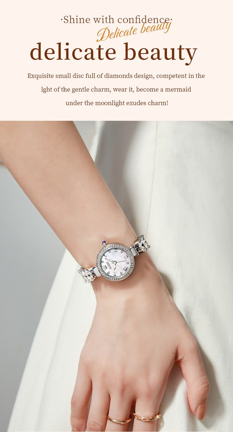 OLEVS 9971 Women Watch Luxury Brand Quartz Watch Fashion Unique Design Diamond Mermaid Bracelet Dress Watch Women Elegant Watch