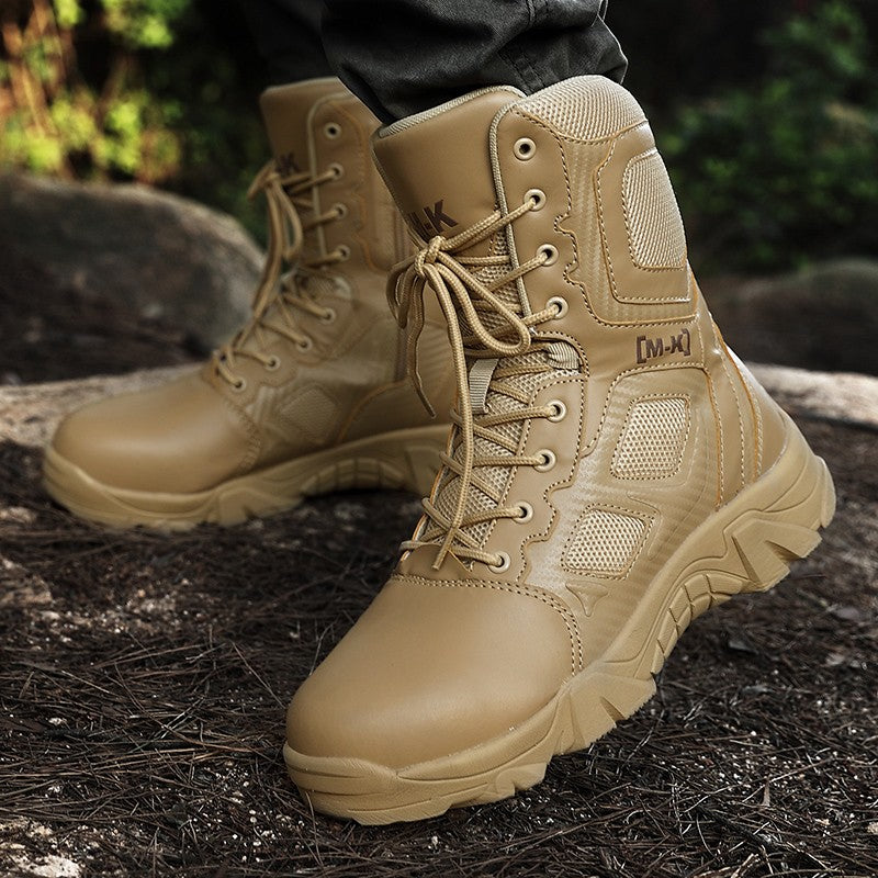 Botas de Segurança Masculinas Impermeáveis para Exteriores com Bico de Aço, Botas de Trabalho Masculinas Antiesmagamento com Bico de Aço, Tamanho 47