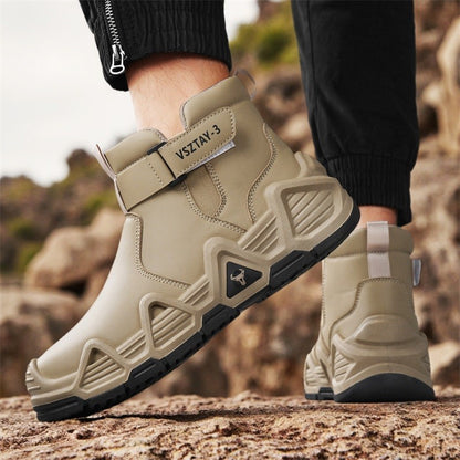 Men's casual sports shoes, high-top breathable outdoor hiking and mountaineering shoes, men's travel walking shoes