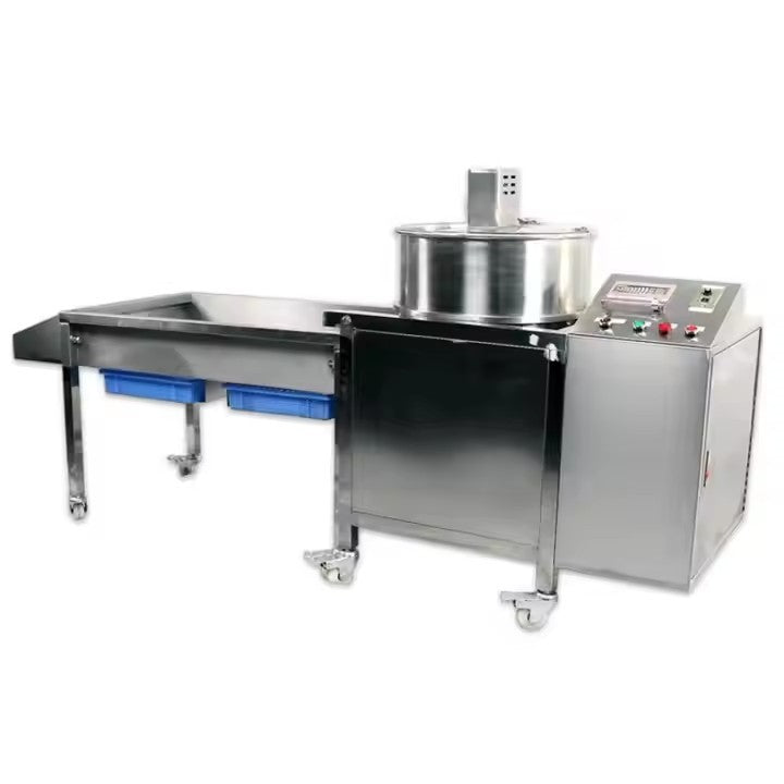 Máquina de Pipoca Automática Comercial a Gás Industrial para Fazer Pipoca Doce Caramelizada Leite Chocolate