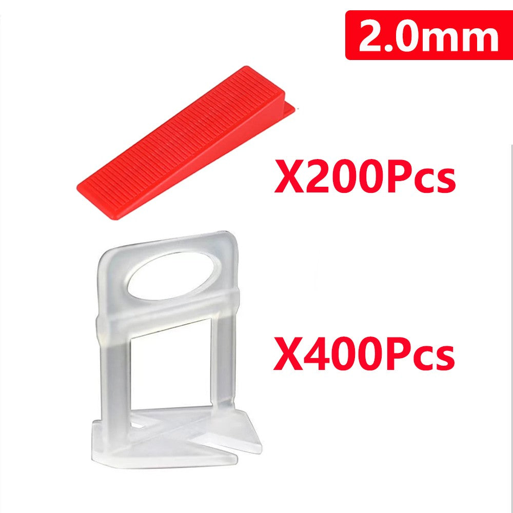 Kit de Nivelamento de Piso de 1/1,5/2/2,5/3mm para Ladrilhos, com Clipes, Nivelador Cerâmico, Espaçador, Alicate, Cunha e Ferramentas para Construção de Ladrilhos