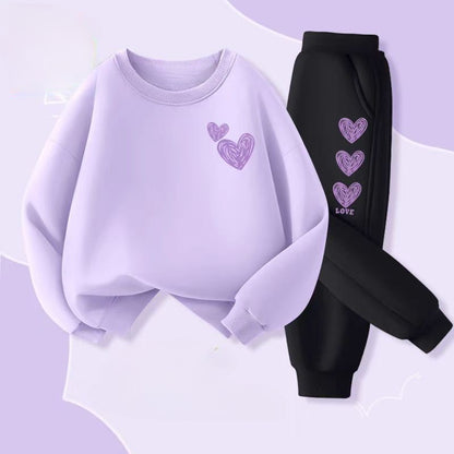 Autumn Baby Boy Clothes Fashion Printed T-shirts and Pants 2 Pieces Set Children Girls Casual Top Bottom Outfits Tracksuits