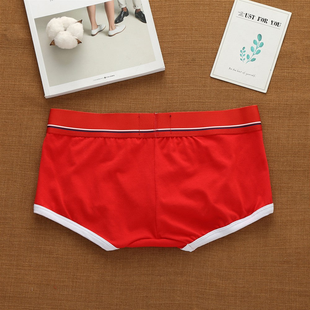 Addicted Men's Cotton Underwear Low Waist Sexy Trendy Briefs Comfortable Sweat-Absorbent Antibacterial Boxer Shorts Underpants
