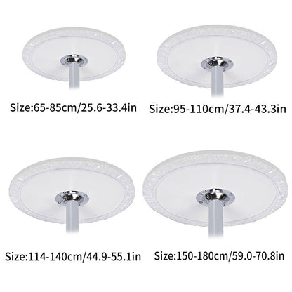 65-180cm Waterproof Round Transparent Elastic Edged Table Cover PVC Simple Convient Kitchen Catering Protector Tablecloth