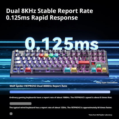 AULA F87 Pro V2 Wireless Gaming Mechanical Keyboard F87Pro V2 Bluetooth 2.4G Wired RGB Hotswap 8K Return 12000mAh Gamer Keyboard