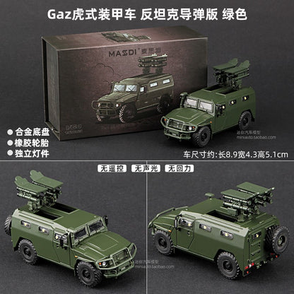 Masdi 1/64 Scania 770S V8 Caminhão Howo HW1006 Militar Verde Liga de Carro Modelo Miniatura Coleção Diecast Enfeite Modelo Hobby Brinquedo