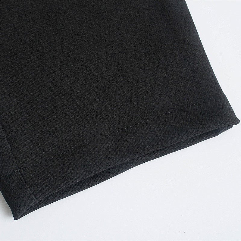 CLAZZAA Women Fashion Solid Front Zipper Pleated Straight Pants Vintage High Waist Full Length Female Chic Lady Trousers