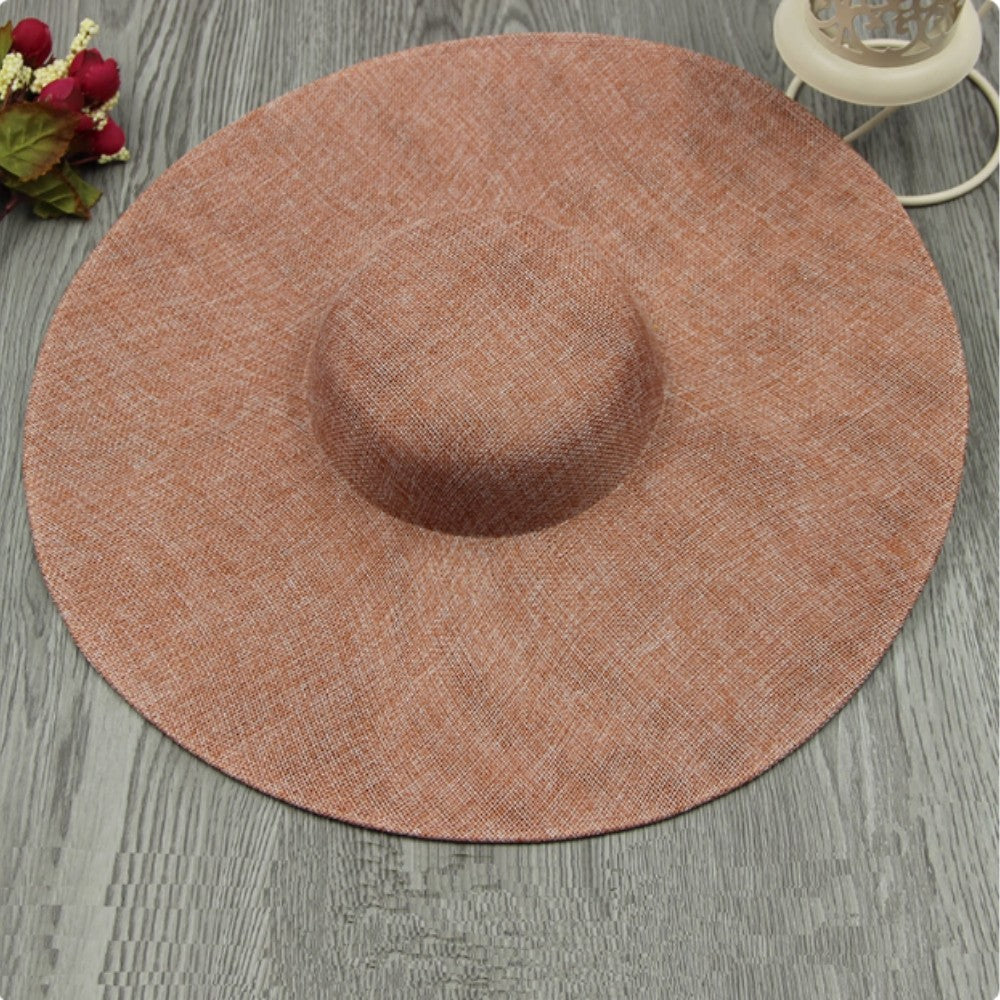Fascinator Feminino Redondo 38CM, Base Para Cabelo Casamento, Chapéu Feminino Chapeleiro Fascinator DIY Acessórios de Cabelo