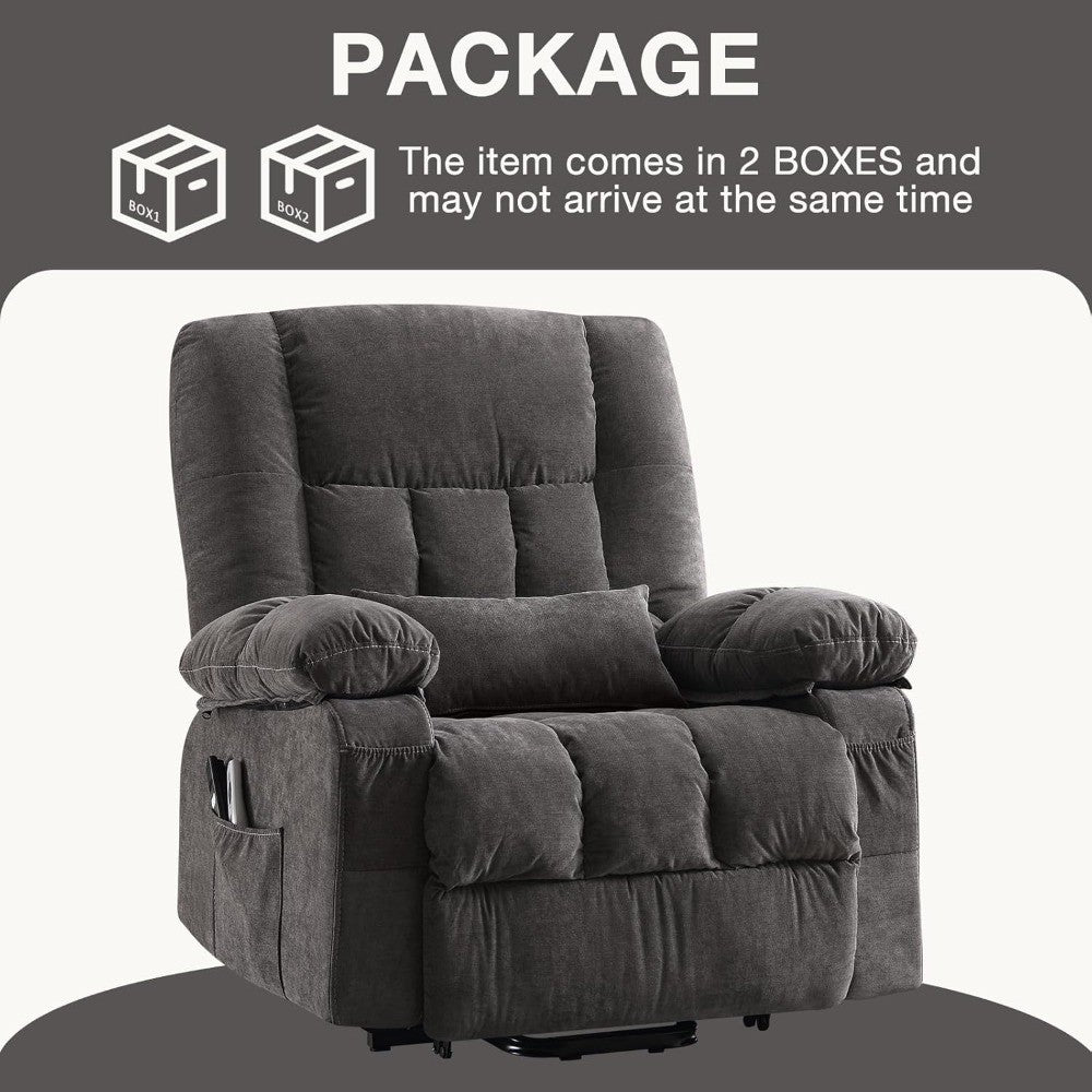 Power Lift Recliner Chair Recliners for Elderly with Heat and Massage Recliner Chair for Living Room with Infinite Position