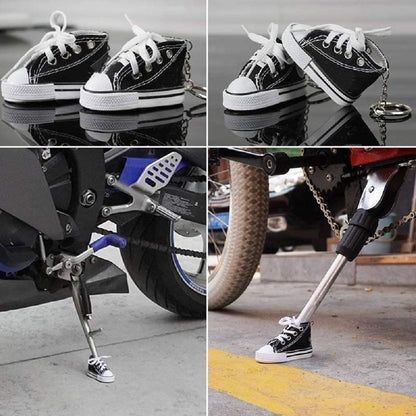 Patinho Engraçado de Apoio Lateral de Moto Mini Sapato Bicicleta Suporte de Pé Moto Cavalete 7,5cm Acessórios de Brinquedo
