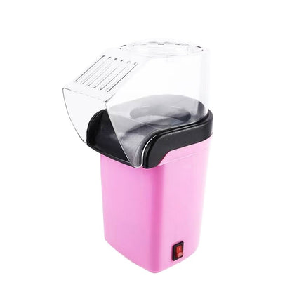 Electric Portable Popcorn Maker Fully Automatic Home Popcorn Popper Hot Air Popcorn Machine Healthy No Oil Mini Popcorn Maker