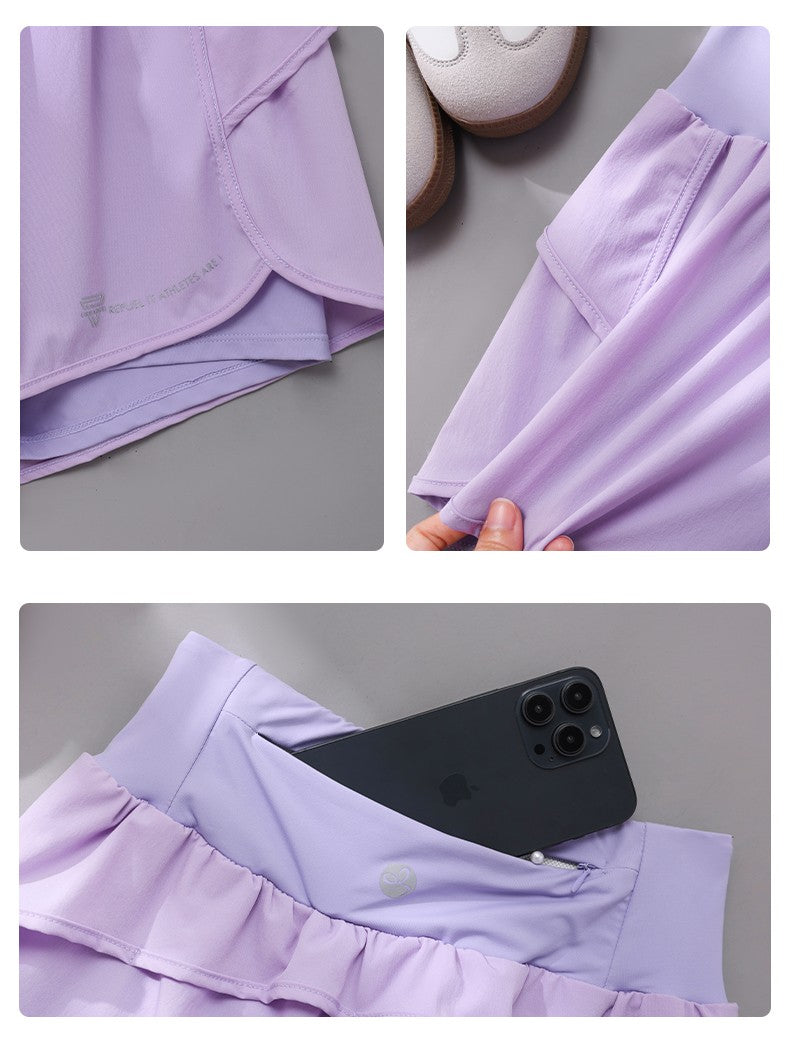 DRUR Sports Shorts Women High Waist Loose Yoga Shorts With Pocket Female Short Pants Woman's Gym Running Shorts Fitness Clothes