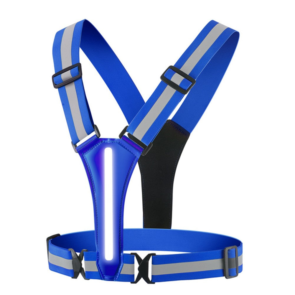 LED Running Vest USB Rechargeable Reflective Cycling Security Vest High Visibility Night Running Riding Clothing for Kids Adults