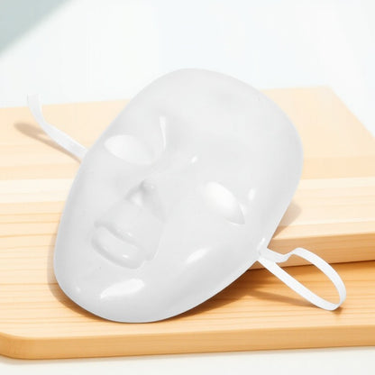 DIY Mask Blank Unpainted White Plastic Face Mask for Decorating Craft Projects Masquerade Ball Party Carnival Photo Booth Props