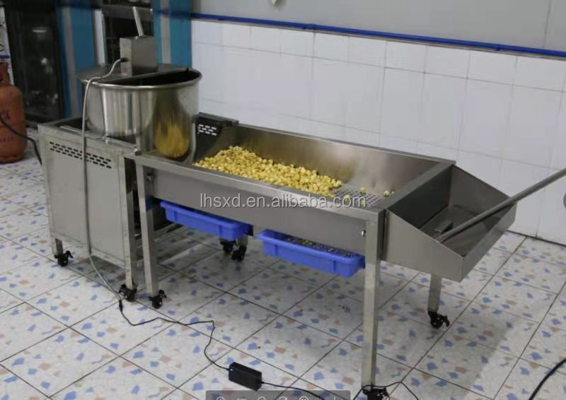 Máquina de Pipoca Automática Comercial a Gás Industrial para Fazer Pipoca Doce Caramelizada Leite Chocolate