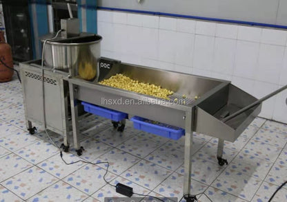 Máquina de Pipoca Automática Comercial a Gás Industrial para Fazer Pipoca Doce Caramelizada Leite Chocolate