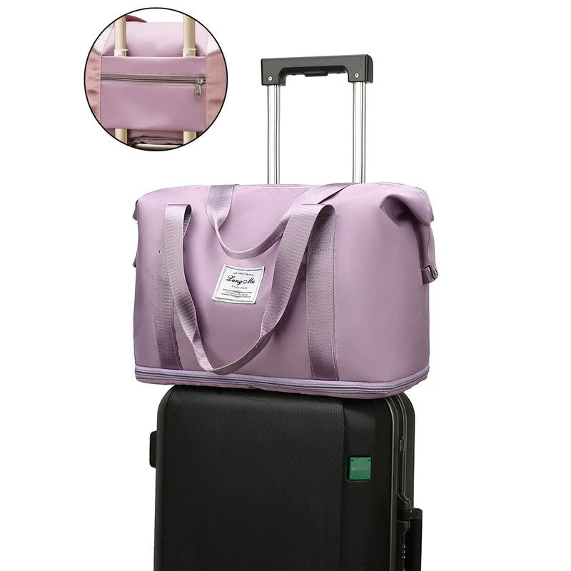 Carry On Travel Duffle Bag Nylon Waterproof Sports Gym Tote Bags for Women Large Capacity Storage Luggage Handbag 2026