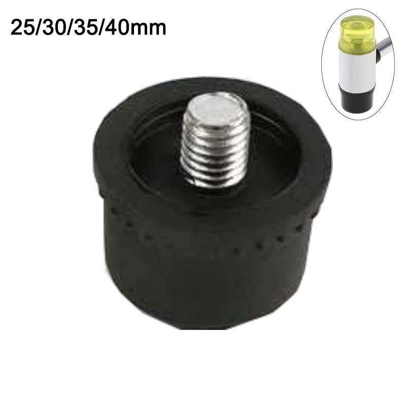 Martelo de nylon com cabeça de borracha dupla face para vidros, contas de janela e ferramentas manuais DIY de 25 mm/30 mm/35 mm/40 mm