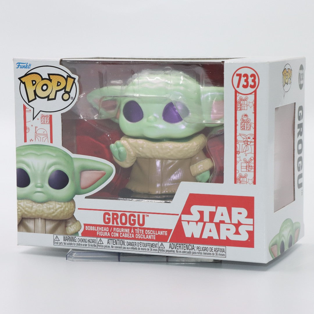 Funko Pop Original Star Wars The Mandalorian Grogu #733 Colecionável Oficial Vinil Action Figure Decoração de Mesa Modelo Brinquedo Presente