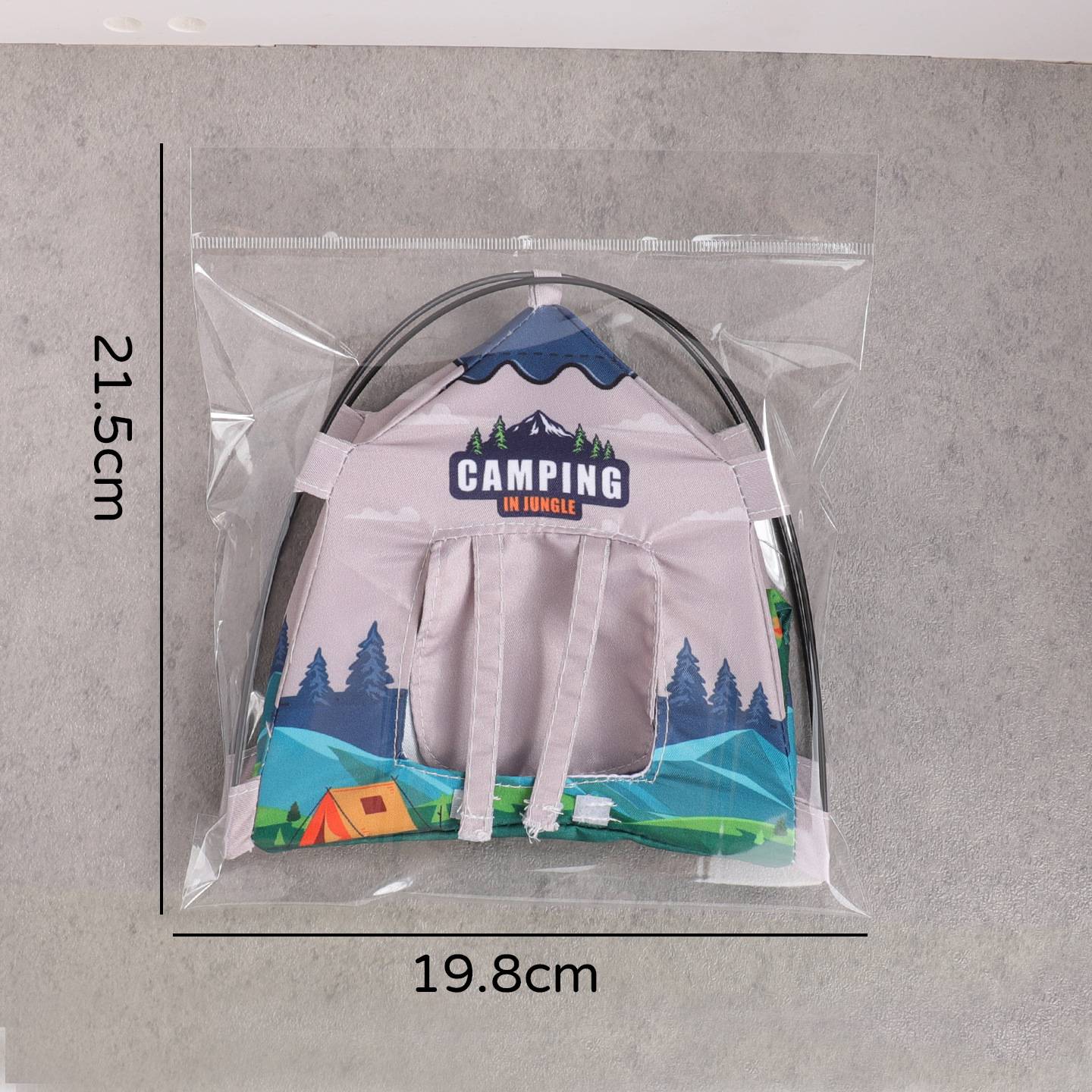 Barraca de camping em miniatura 1:12 com luzes, barraca de camping que brilha, modelo para casa de bonecas, acessório de cenário em escala, decoração para fotografia