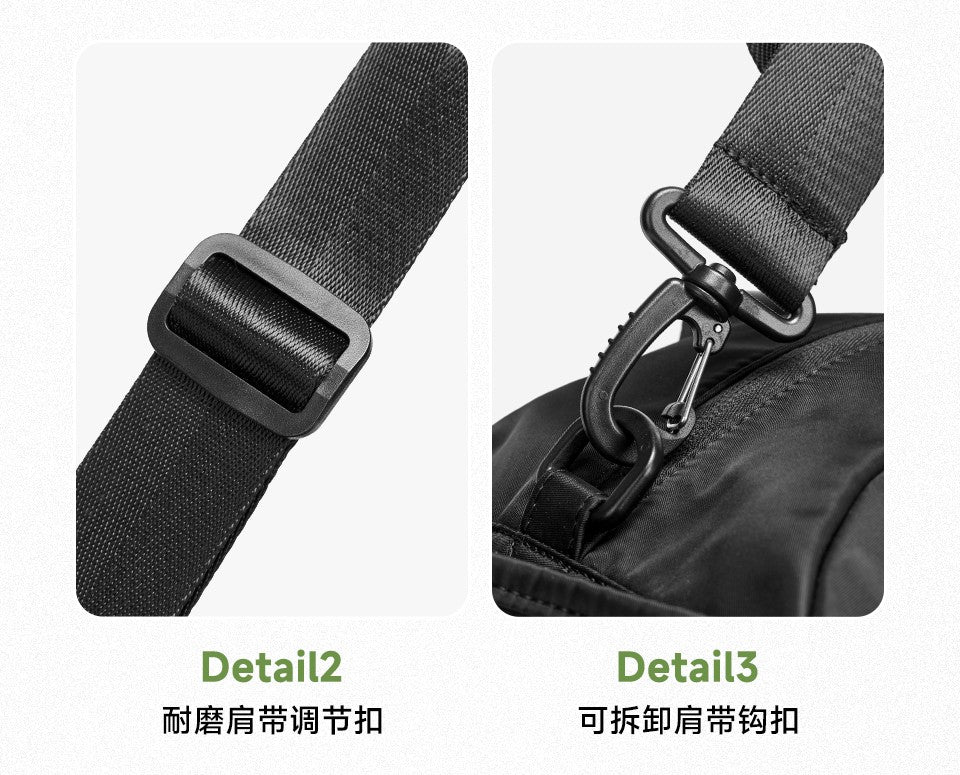 LEE Dry Pocket Sports Fitness Gym Bag for Women Men Large Capacity Waterproof Oxford Duffel Luggage Travel Bag Shoe Compartment