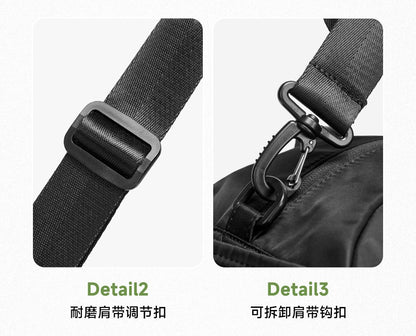 LEE Dry Pocket Sports Fitness Gym Bag for Women Men Large Capacity Waterproof Oxford Duffel Luggage Travel Bag Shoe Compartment