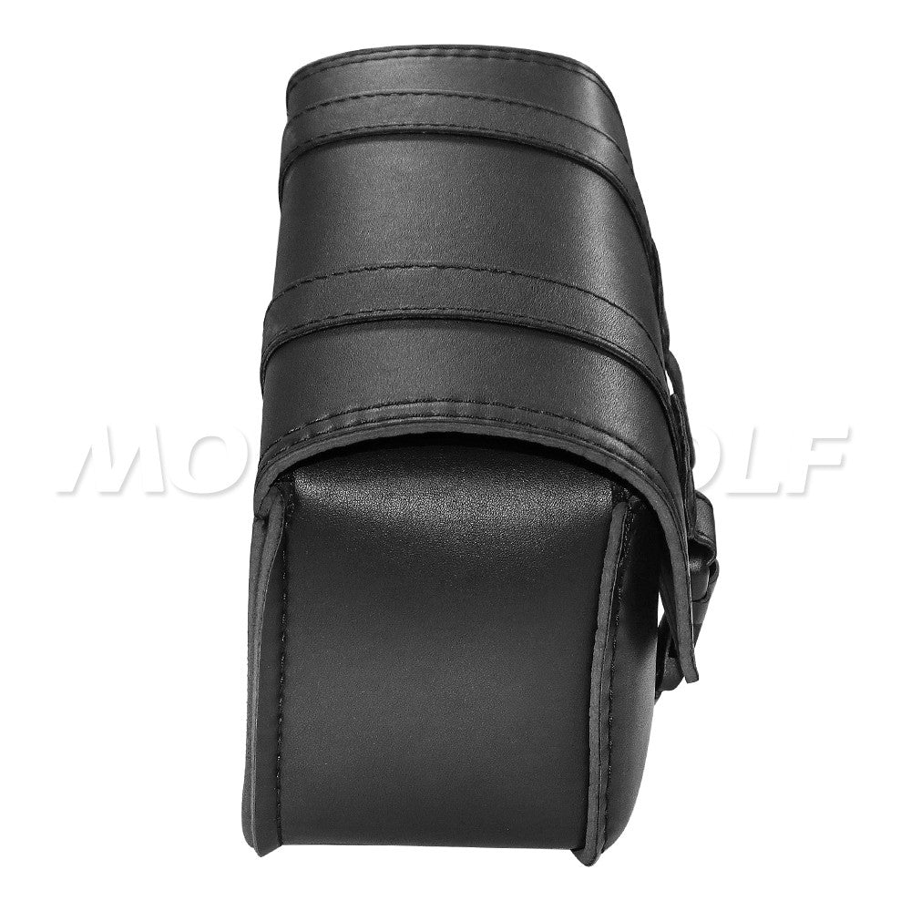 Universal Accessories Triangle Synthetic Leather Motorcycle Side Saddle Bag for Cafe Racer ATV For Harley Sportster XL 883/1200