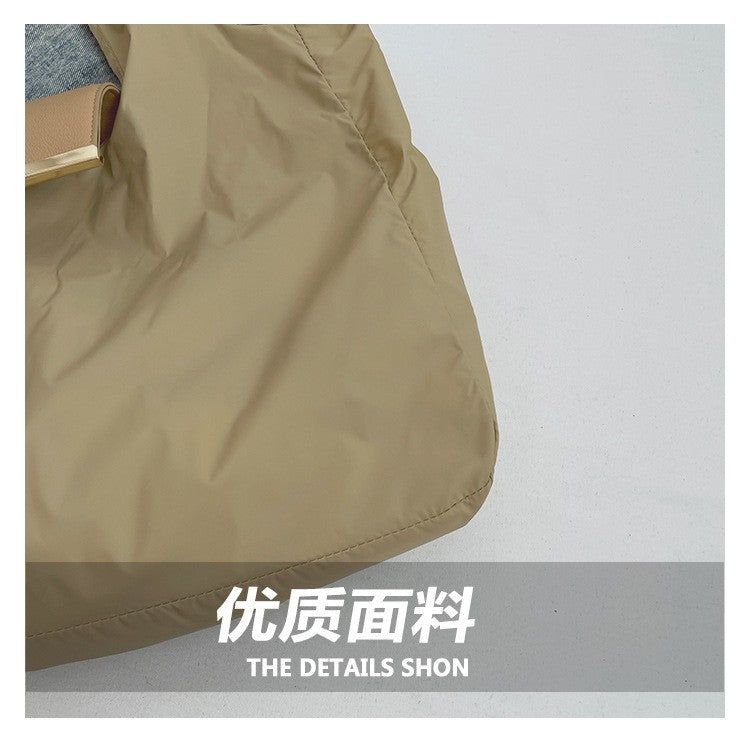 1PCS PU Polyester High Quality Hanging Bag for Shopping Large Capacity Foldable Portable Shopping Bag,Storage bag