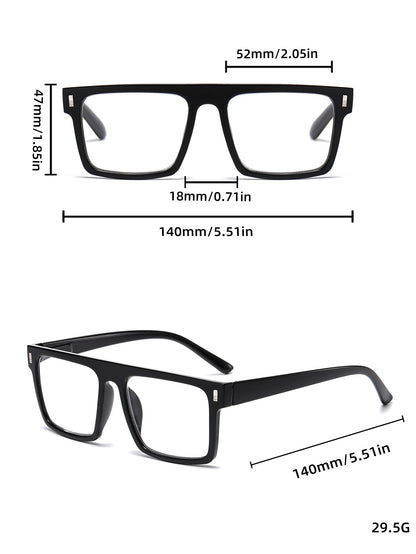 2/3PC New fashion large frame reading glasses trendy square frame rice nail middle-aged and elderly goggles reading glasses 2231