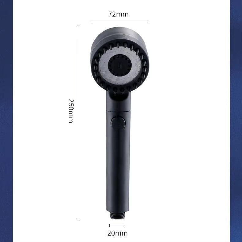 Ducha de Alta Pressão com Filtro, 3 Modos de Jato Ajustáveis com Escova de Massagem, Acessórios para Banheiro
