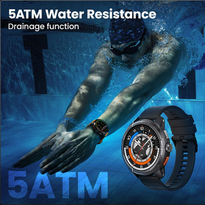 Smartwatch GPS HAYLOU Solar Ultra, Tela AMOLED de 1,6", 5ATM à prova d'água, GPS integrado, Chamadas telefônicas Bluetooth, Relógio inteligente esportivo