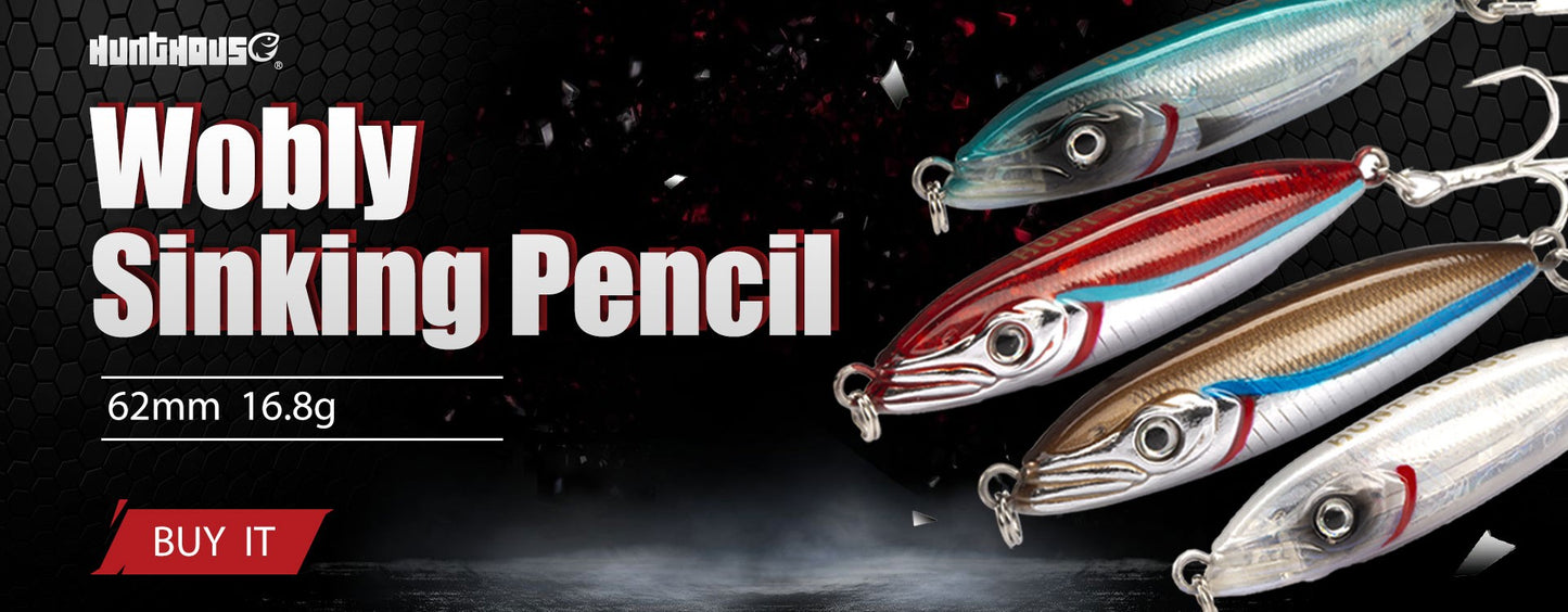 Isca de Pesca de Truta Hunthouse Isca Rígida Sinking Jerkbait 70/80/105mm 7/8.5/18.5g Artist Minnow Isca de Pesca Marinha Twitch Para Robalo