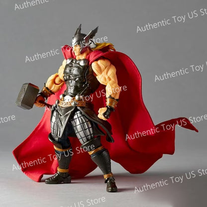 AC Toys New First Batch Thor Anime Figurine Amazing Yamaguchi Revoltech Kaiyodo Anime Action Figure Collectible Model Gift Toy