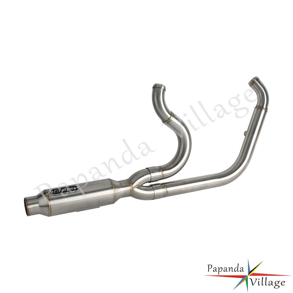 Motorcycle 2-into-1 Exhaust Pipe Muffler For Harley M8 Softail Low Rider S ST Fat Street Bob Standard Slim Deluxe FXLR 2018-2025